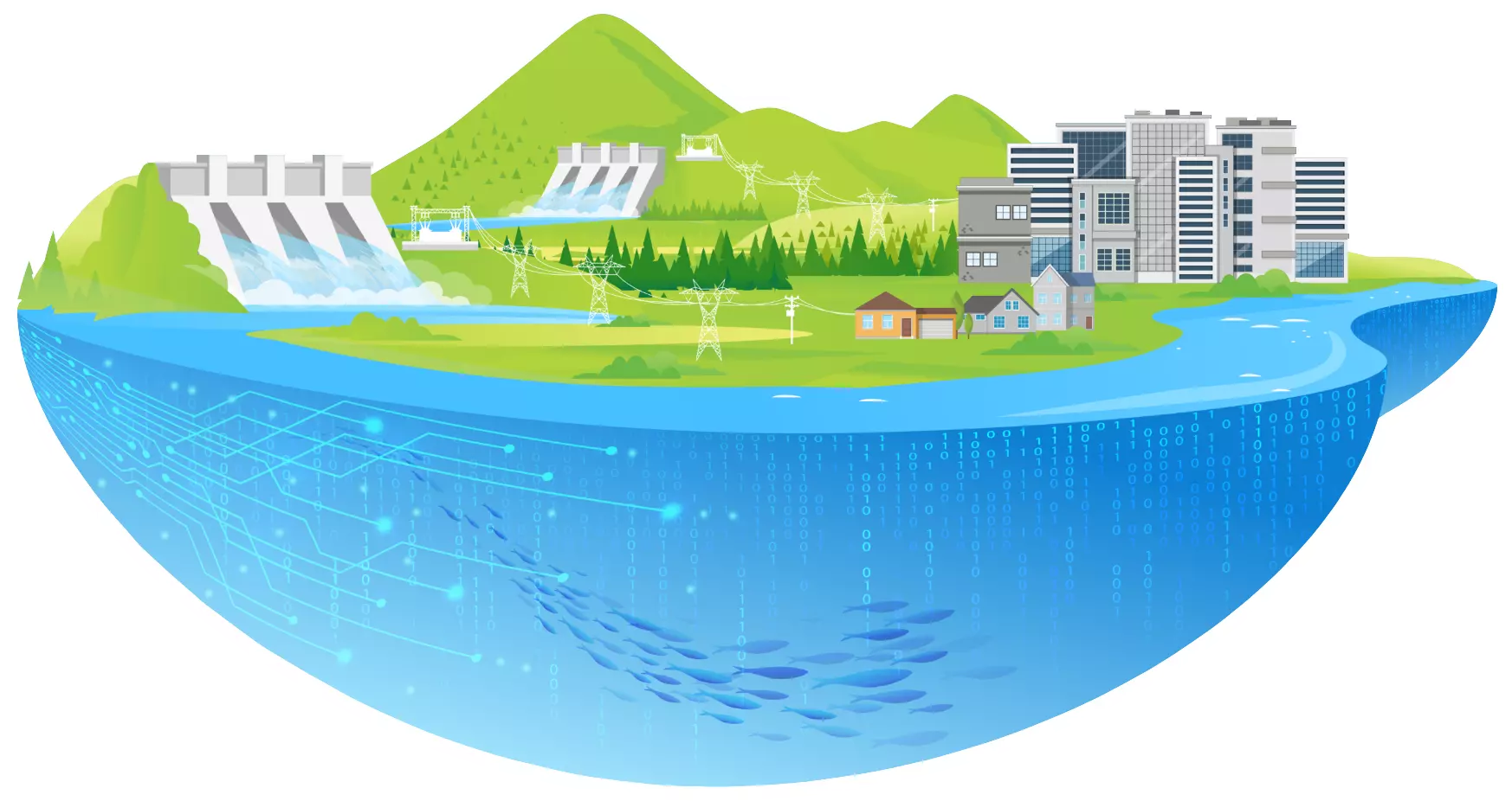 Hydropower - Top Banner - Illustation - Main