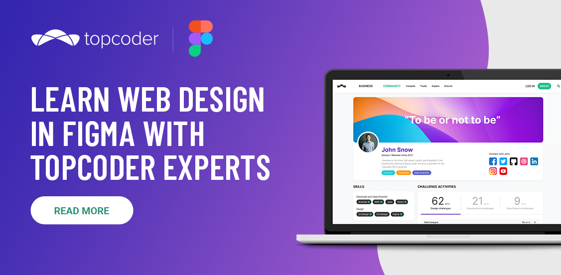 Learn Web Design in Figma with Topcoder Experts