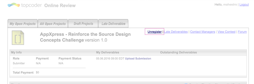 unregister